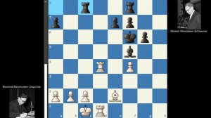 5-я партия Смыслов - Ботвинник, матч-реванш на первенство мира 1958 года, Москва. (1-0)