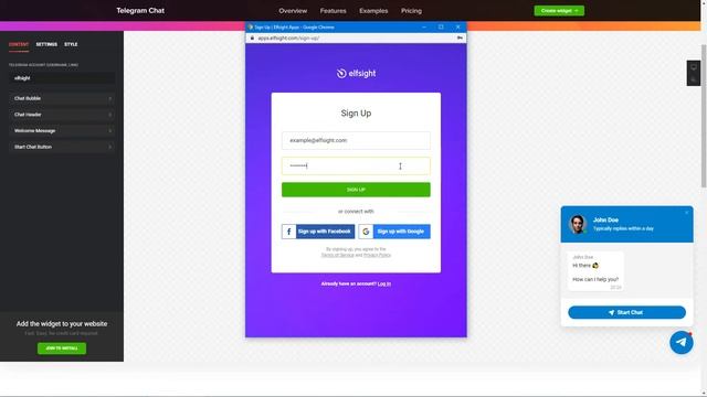 How to Add Telegram Chat Widget to HTML (2021) смотреть онлайн