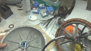 Подшипники и мотор колесо, как я их подготавливаю и реставрирую мотор колесо