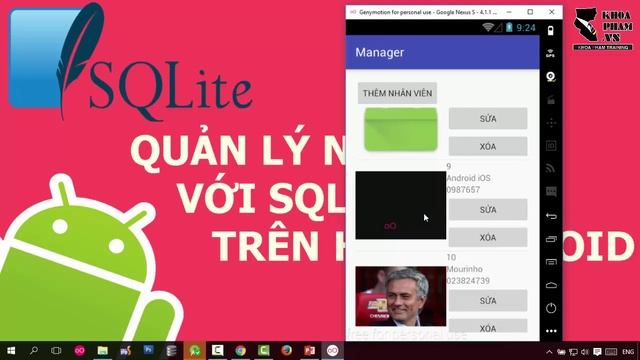 Lập trình Android: Quản lý nhân viên với SQLite -  Giới thiệu