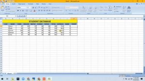 Basic Formula in MS Office Excel | Create Student Database