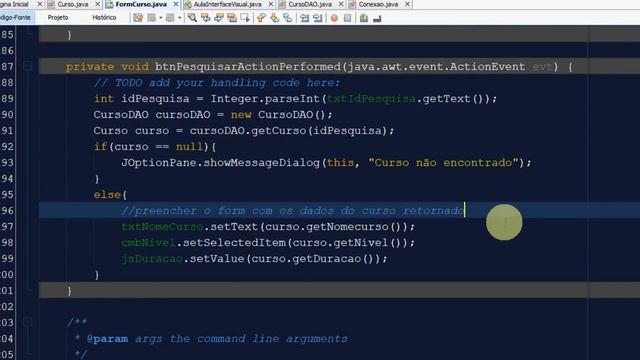 [JAVA + MYSQL] - (Aula 8) - CRUD (Editar) - Formulário de Curso смотреть онлайн