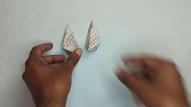 How to make newspaper star | 3D star for christmas decoration | Newspaper craft смотреть онлайн