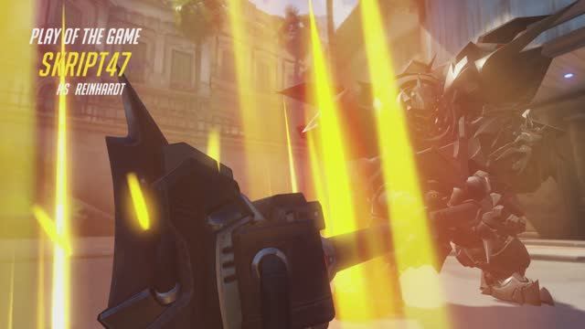 Overwatch Reinhardt POTG's and Highlights JUST Q & W!