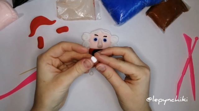 Щелкунчик из воздушного пластилина