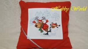 Парное катание. Риолис. Обзор набора. Вышитая и оформленная работа.