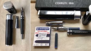 Cerriuti 1881 fountain pen ,Parker Sonnet Matt Black GT