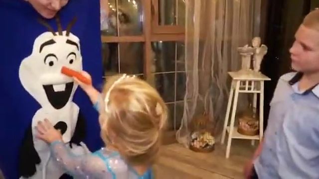 День Рождение дочки в стиле "Холодное сердце" смотреть онлайн