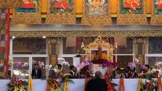 Калачакра-2017. Бодхгайя. Детишки поют сутру сердца. смотреть онлайн