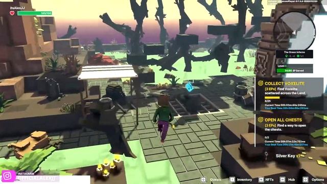 The Sandbox Alpha Season 3: OPEN ALL CHESTS Quest THE GREEN INFERNO SPEED RUN #shorts смотреть онлайн