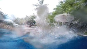 Hotel Pool Jumps Fun - Maldives Holidays