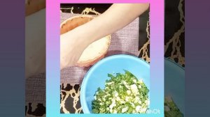 Заливной пирог с луком и яйцом без муки #Едим и худеем🤗👍