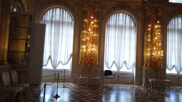 Царское Село, Янтарная комната, Екатерининский парк и дворец (внутри и снаружи) смотреть онлайн