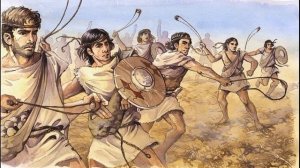 Оружие древности: Праща! Что это и как стрелять?