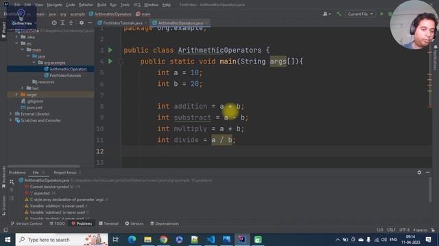 Arithmetics Operators and Math Operators || Java ||