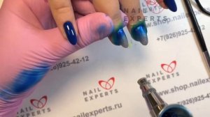 Аэрография на ногтях просто! Новогодний дизайн