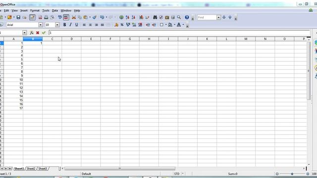 Openoffice Beginner  - Spreadsheet  - Tutorial 1