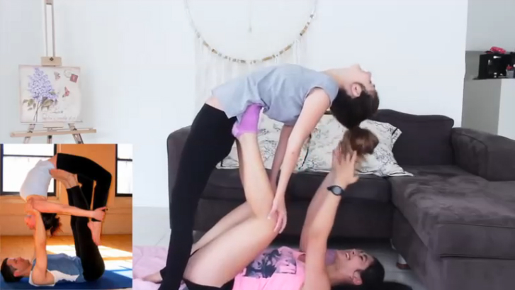 Девушки гимнастки. Гимнастические фигуры. смотреть онлайн