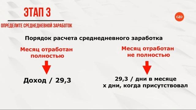 Правила расчета отпускных