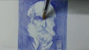 Drawing Saint Jerome by Rafik Emil H