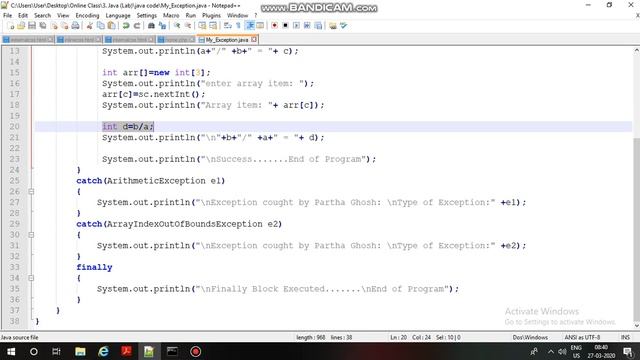 Nested Try Catch in Java смотреть онлайн