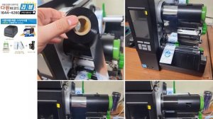 다윈바코드 TSC MH341T 300dpi 라벨프린터 양변기 소변기 절수등급라벨 출력 충남 아산시 출장설치