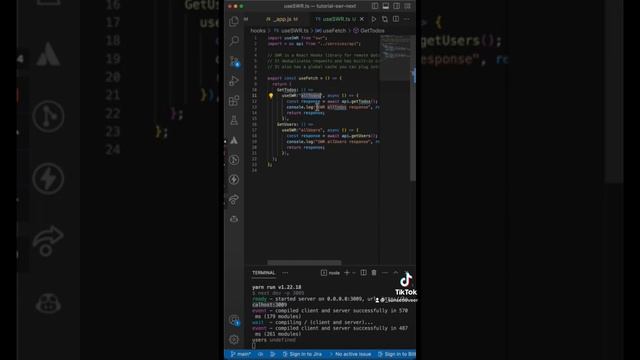 Make API calls like a PRO, with SWR from Next.js ? ? Full video in the comments….