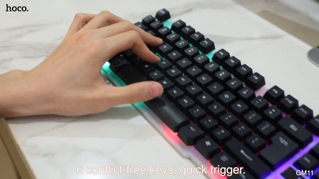 Набор игровой клавиатура+мышь Hoco GM11 смотреть онлайн