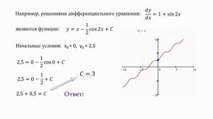 Задача Коши для дифференциальных уравнений