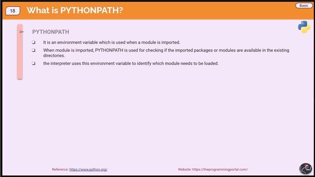 Python Interview Questions #18 - What is the PYTHONPATH variable In Python?