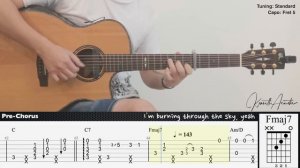 Don’t Stop Me Now - Queen | Fingerstyle Guitar | TAB + Chords + Lyrics