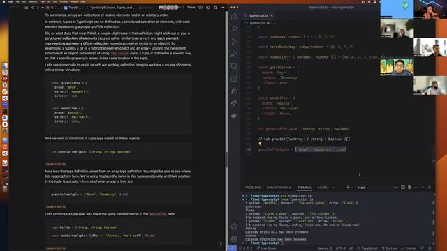 TypeScript Unions, Tuples, and Interfaces
