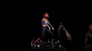 Девушка Танцует Очень Красиво в клубе