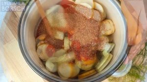 Кабачки на зиму. Улетные КАБАЧКИ в томате «ЛЮБОВЬ С ПЕРВОЙ ЛОЖКИ»