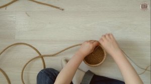 Как сплести корзинку для хранения без клея? Корзинка из джутового шнура своими руками