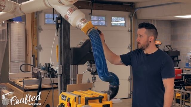 Woodworking Dust Collection System w/ iVac & Clearvue CV1800