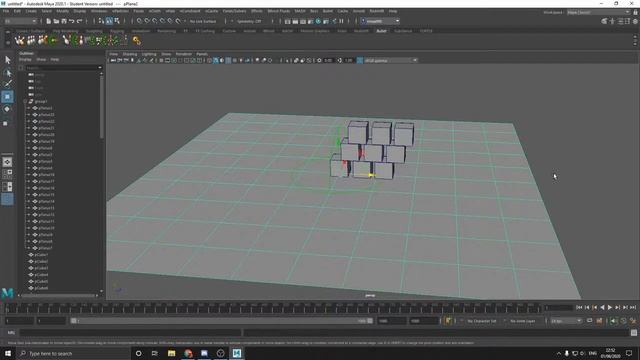 Имитация работы физики в Maya Bullet. Уроки Maya 3D