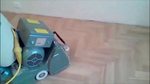 Циклевка дубового паркета под лак Bona Traffic