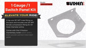 📢 VIXEN AIR VXF1GP1RKB 1 Gauge / 1 Switch Panel Kit 🔥