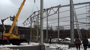 Монтаж фермы 24 метра