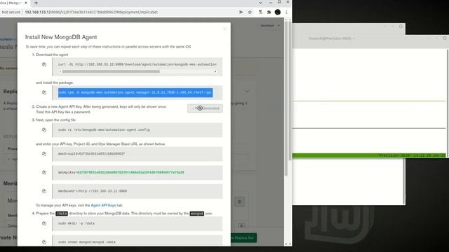 How to Create MongoDB replicaSet with opsManager смотреть онлайн