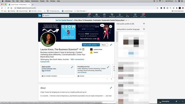 How to remove LinkedIn open to work photo frame | LinkedIn profile tips | Lauren Kress смотреть онлайн
