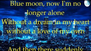 Blue Moon   Dean Martin   +   lyrics   Blue moon, you saw me standing alone