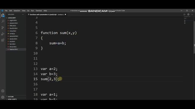 #13 function with parameter in javaScript || javaScript function with parameter with example