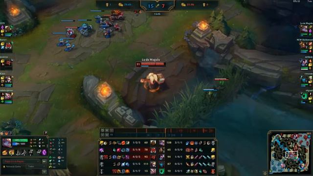 TOP 1 POPPY BR LOL - LU DA MAGALU GAMEPLAY - LEAGUE OF LEGENDS