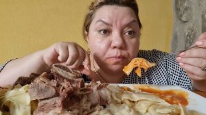 MUKBANG ?ХИНКАЛ ? ЖРАТЬ ХОЧУ ? не АSMR Home Hinkal #mukbang#хинкал#мукбанг