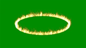 Green Screen Fire Circle Animation Effect Chromakey Overlay Футаж Огонь Круг Эффект хромакей