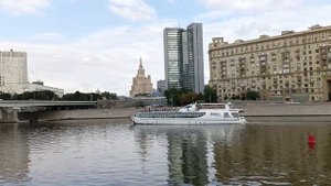 Теплоход флотилии "Рэдиссон Ройал" на Москве-реке (03.09.2023)