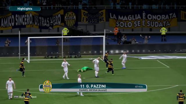 ML - Pazzini 1-0 / Hellas vs Carpi смотреть онлайн