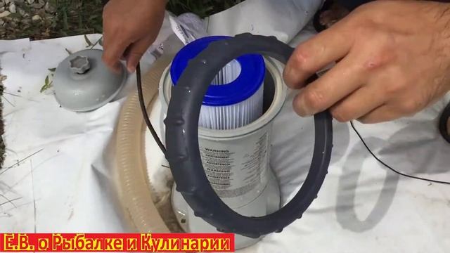 Как заменить фильтр у каркасного бассейна INTEX. Как заменить и промыть фильтр у бассейна. смотреть онлайн